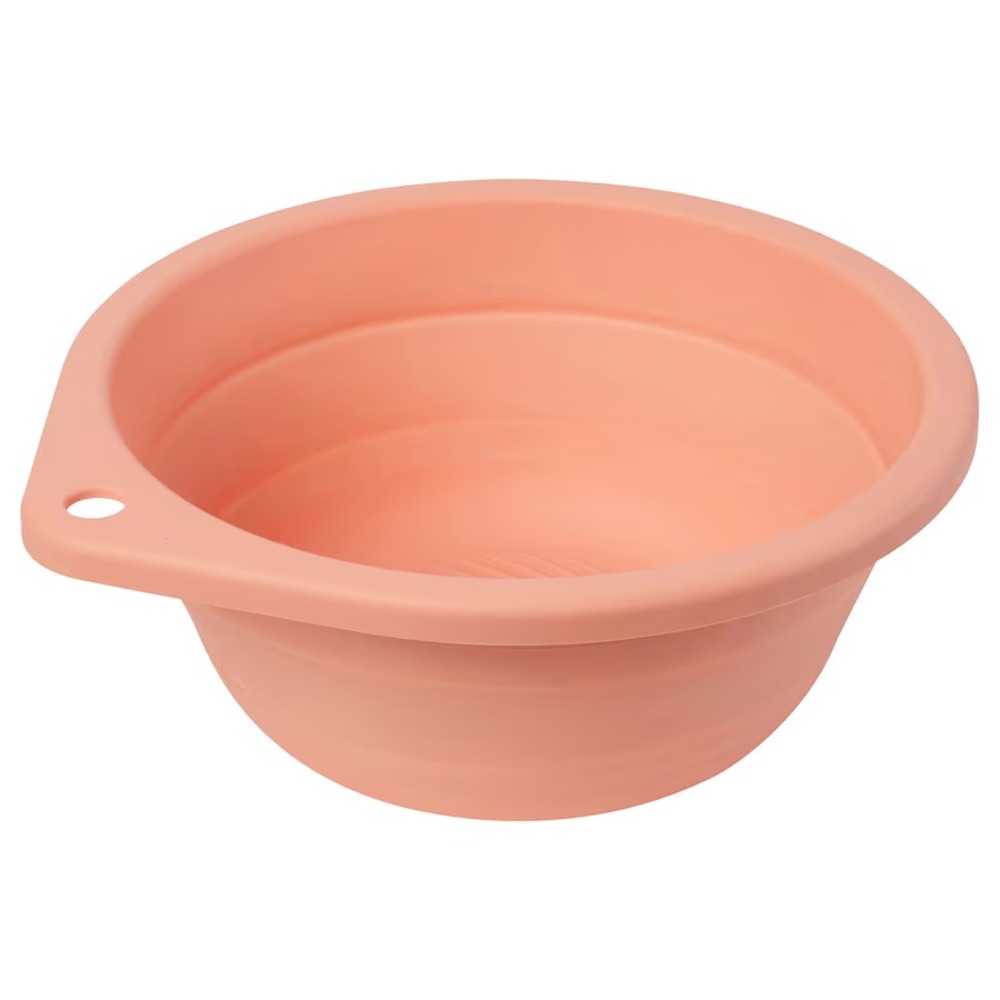 Ikea PEPPRIG Wash Tub Laundry Organize Foldable Pink 10 3/4" New 904.995.23